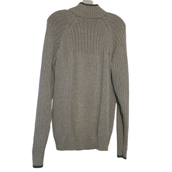 Columbia | Men's Gray Quarter Zip Ribbed Sweater (Size Medium) - Picture 11 of 11